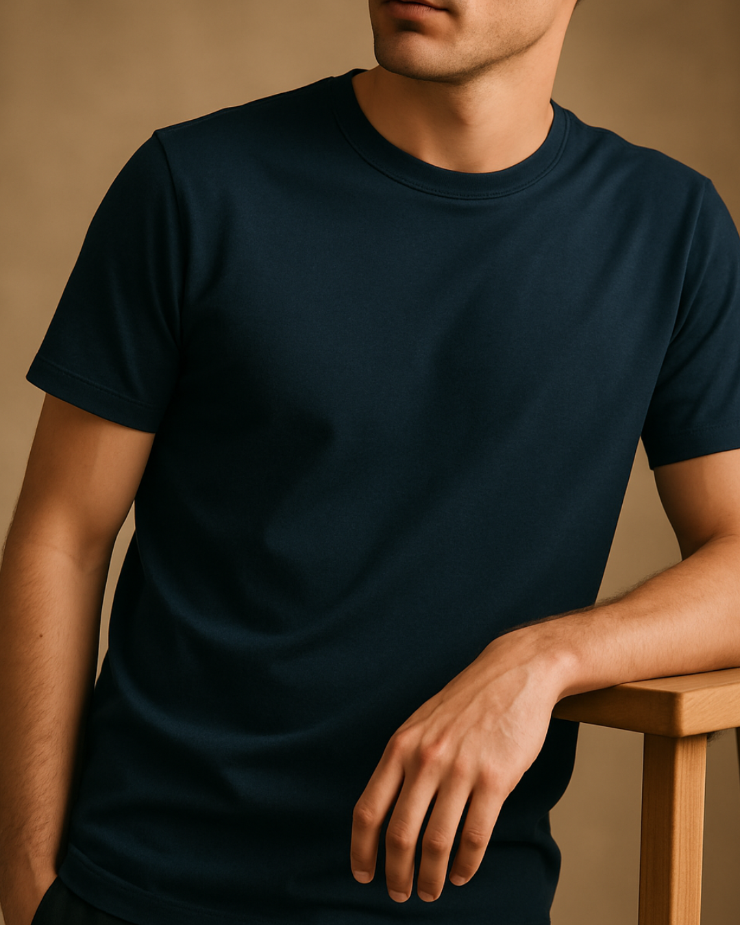The Supreme Supima® Tee : Navy
