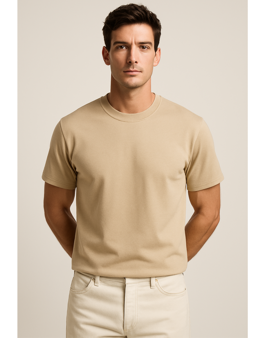 The Supreme Supima® Tee : Beige