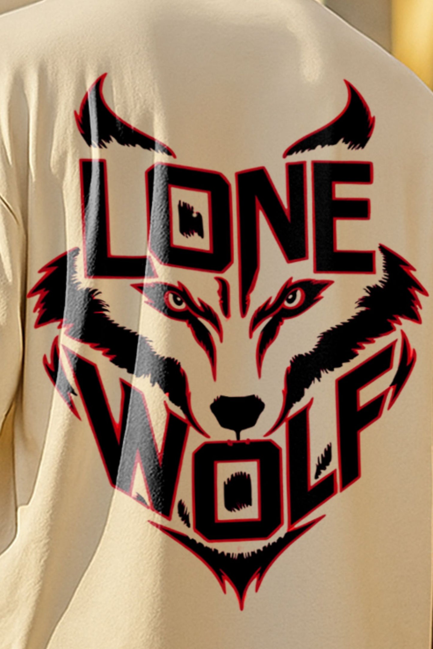 Lone Wolf Oversized T-shirt : Unisex