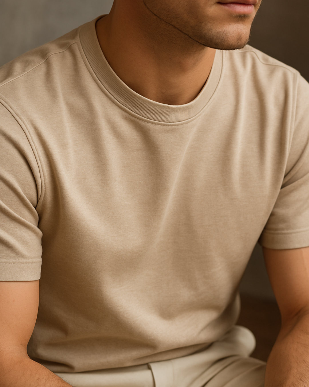 The Supreme Supima® Tee : Beige