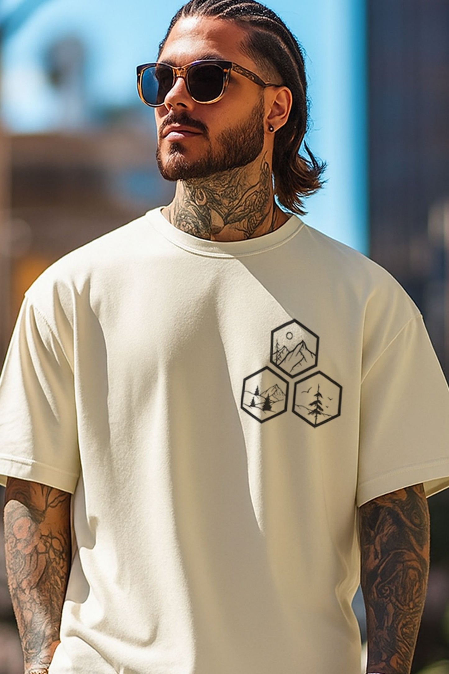 Locations Oversized T-shirt : Unisex