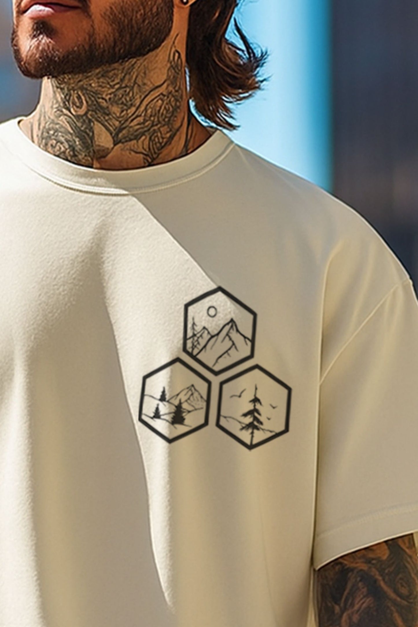 Locations Oversized T-shirt : Unisex