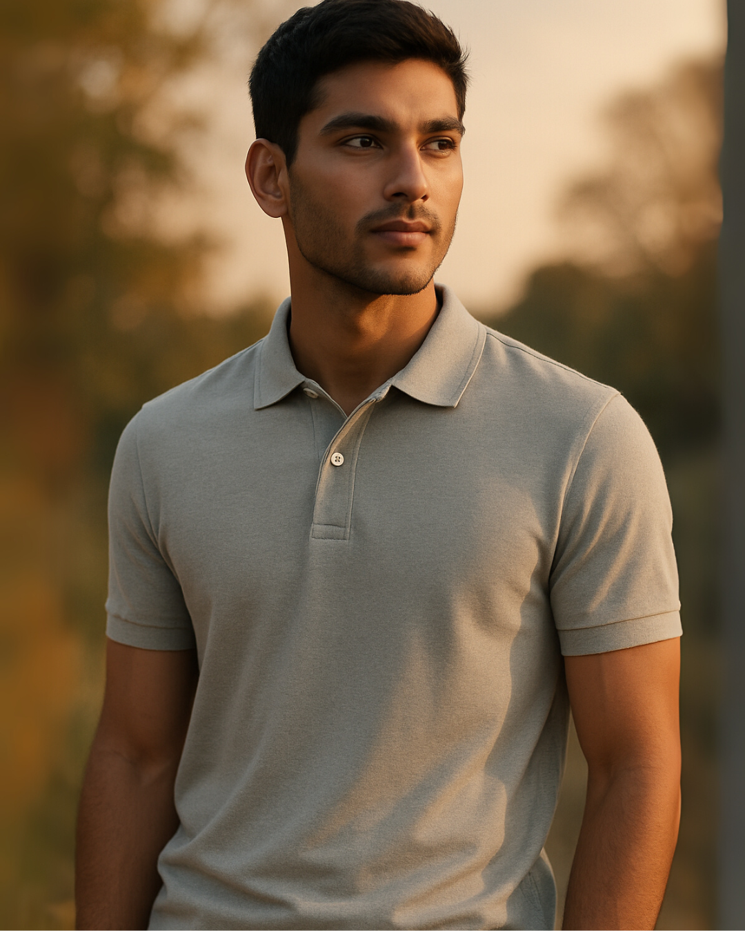 The Grey Polo β Soft. Balanced. Minimal.