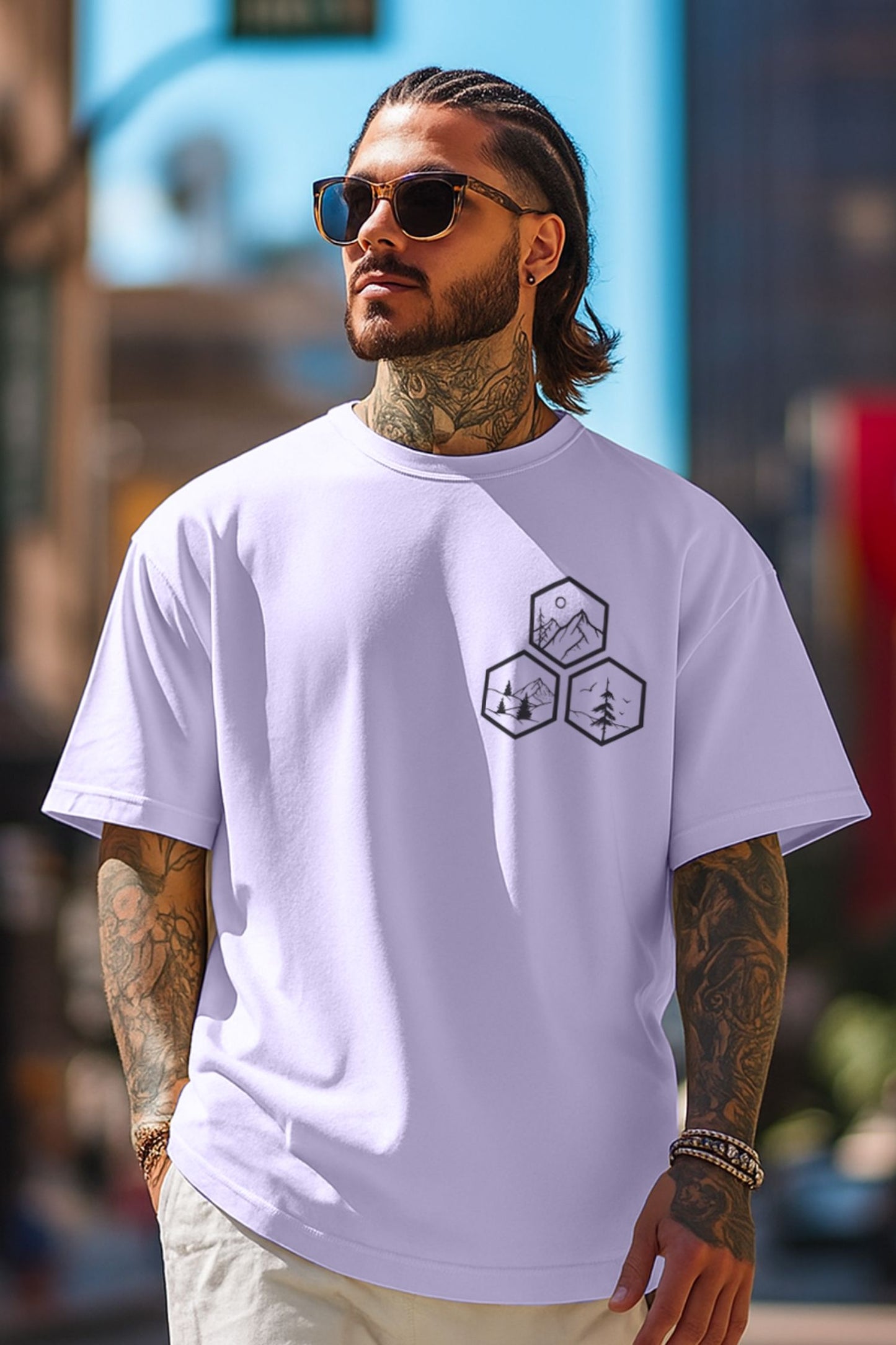 Locations Oversized T-shirt : Unisex