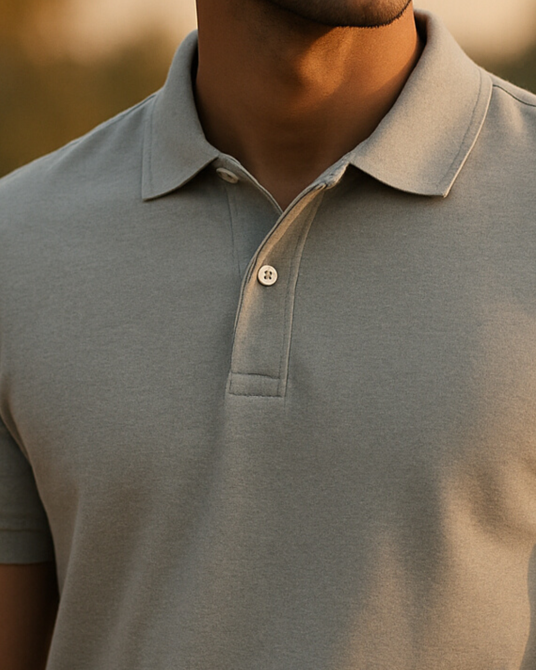 The Grey Polo β Soft. Balanced. Minimal.