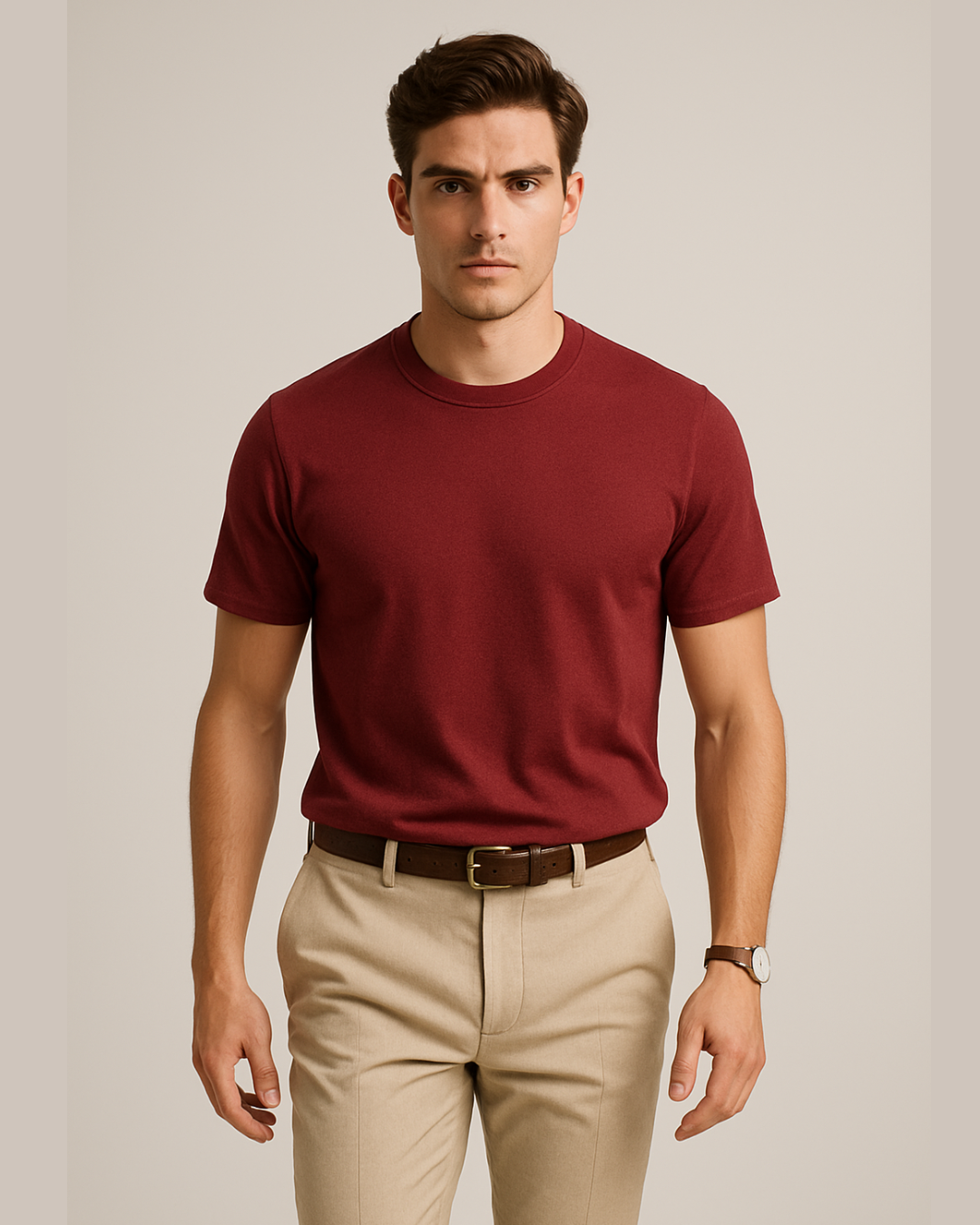The Supreme Supima® Tee : Maroon