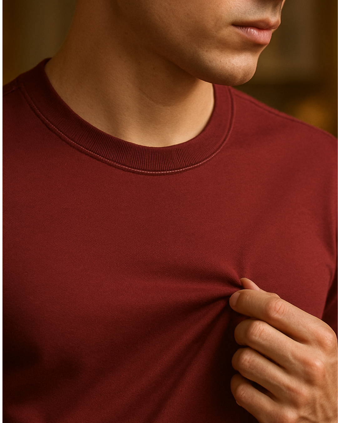 The Supreme Supima® Tee : Maroon
