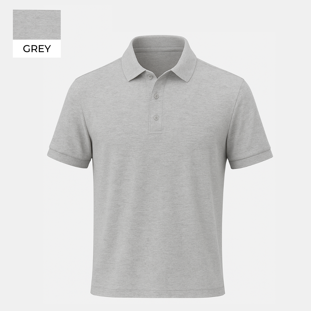 The Grey Polo β Soft. Balanced. Minimal.