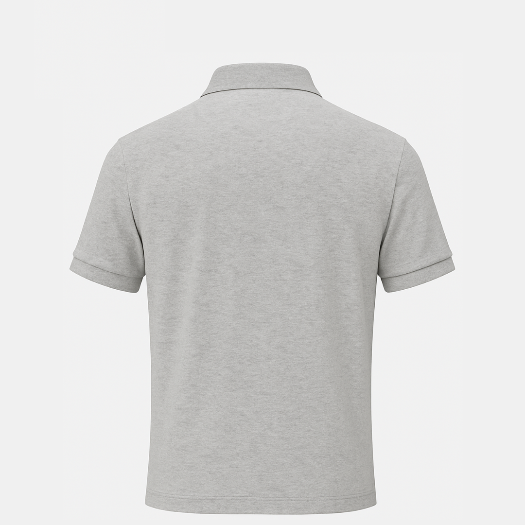 The Grey Polo β Soft. Balanced. Minimal.