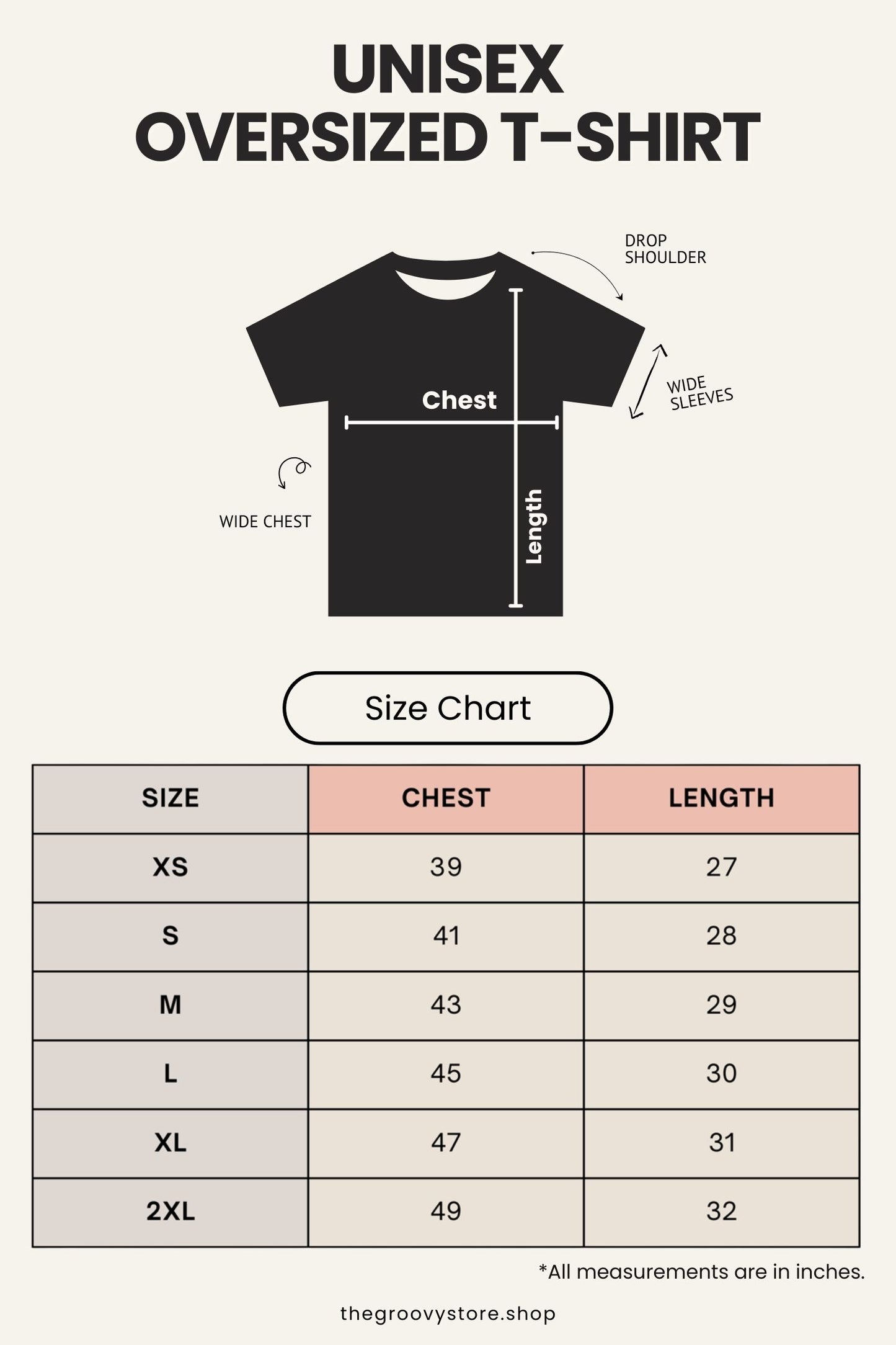 Stacked elements Oversized T-shirt : Unisex