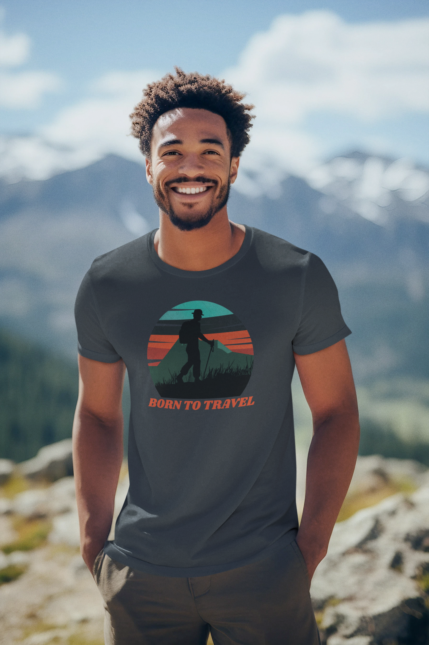 Born To Travel Tshirt - The Groovy Store