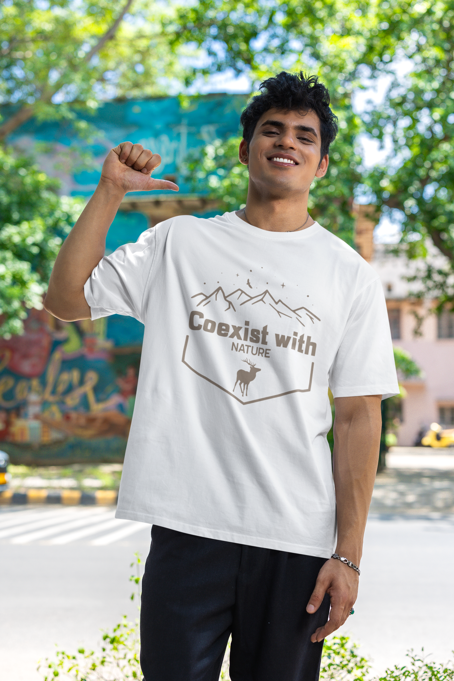 Co-Exist with Nature Oversized : Unisex