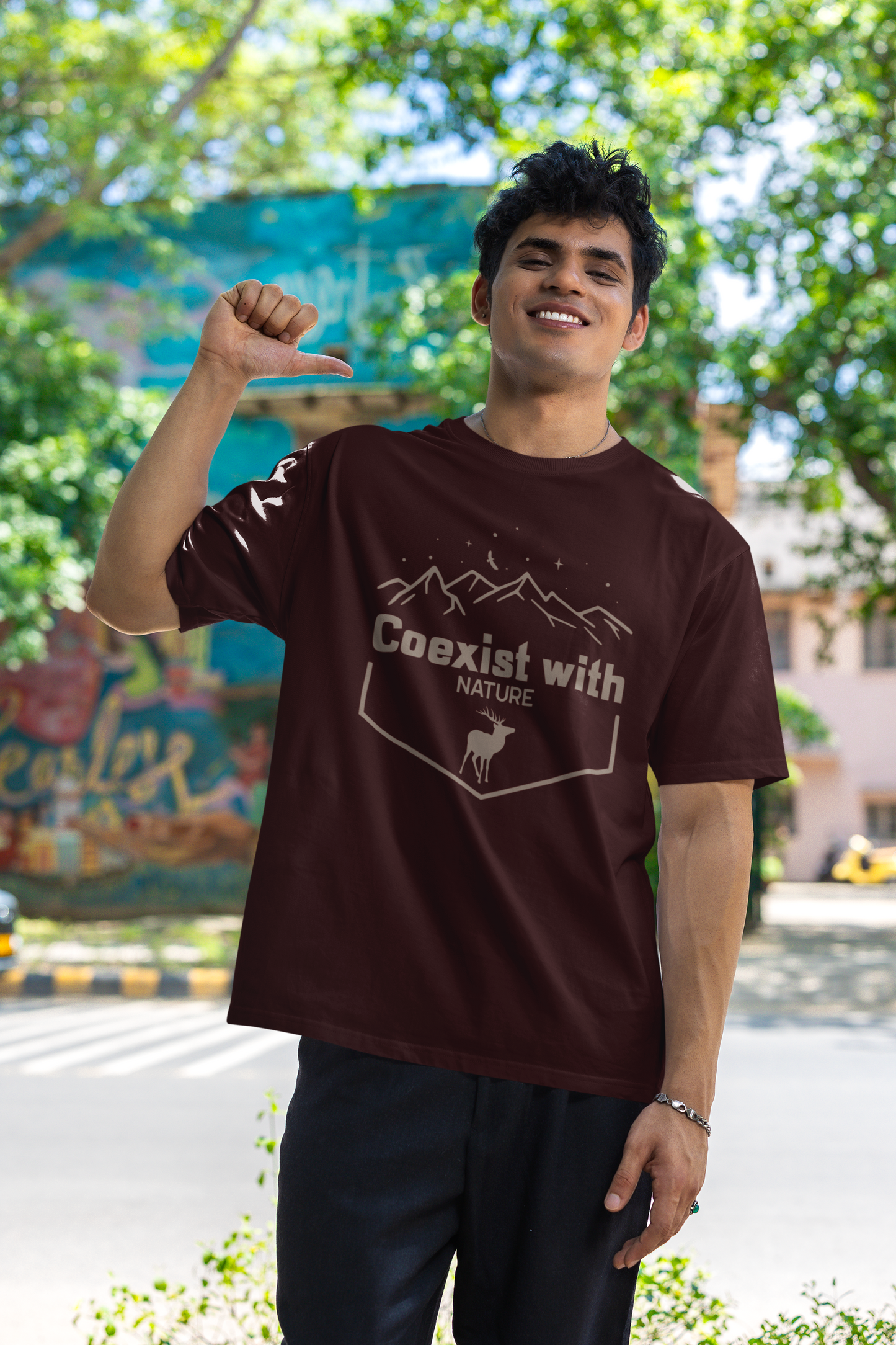 Co-Exist with Nature Oversized : Unisex