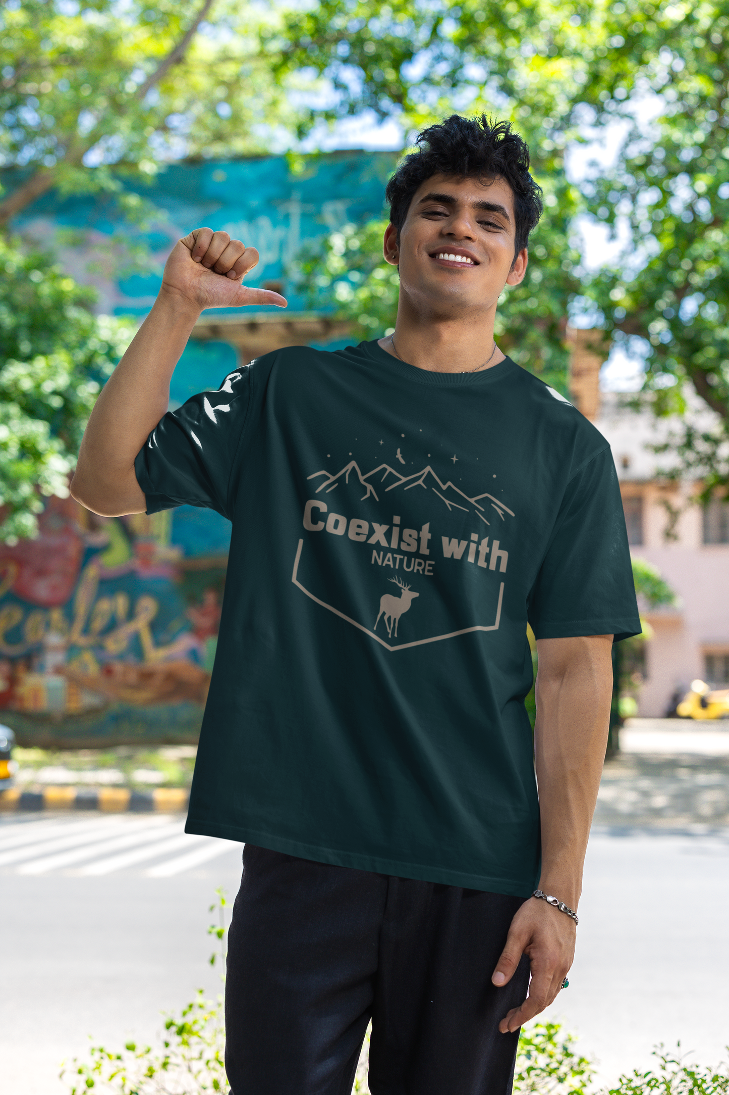Co-Exist with Nature Oversized : Unisex