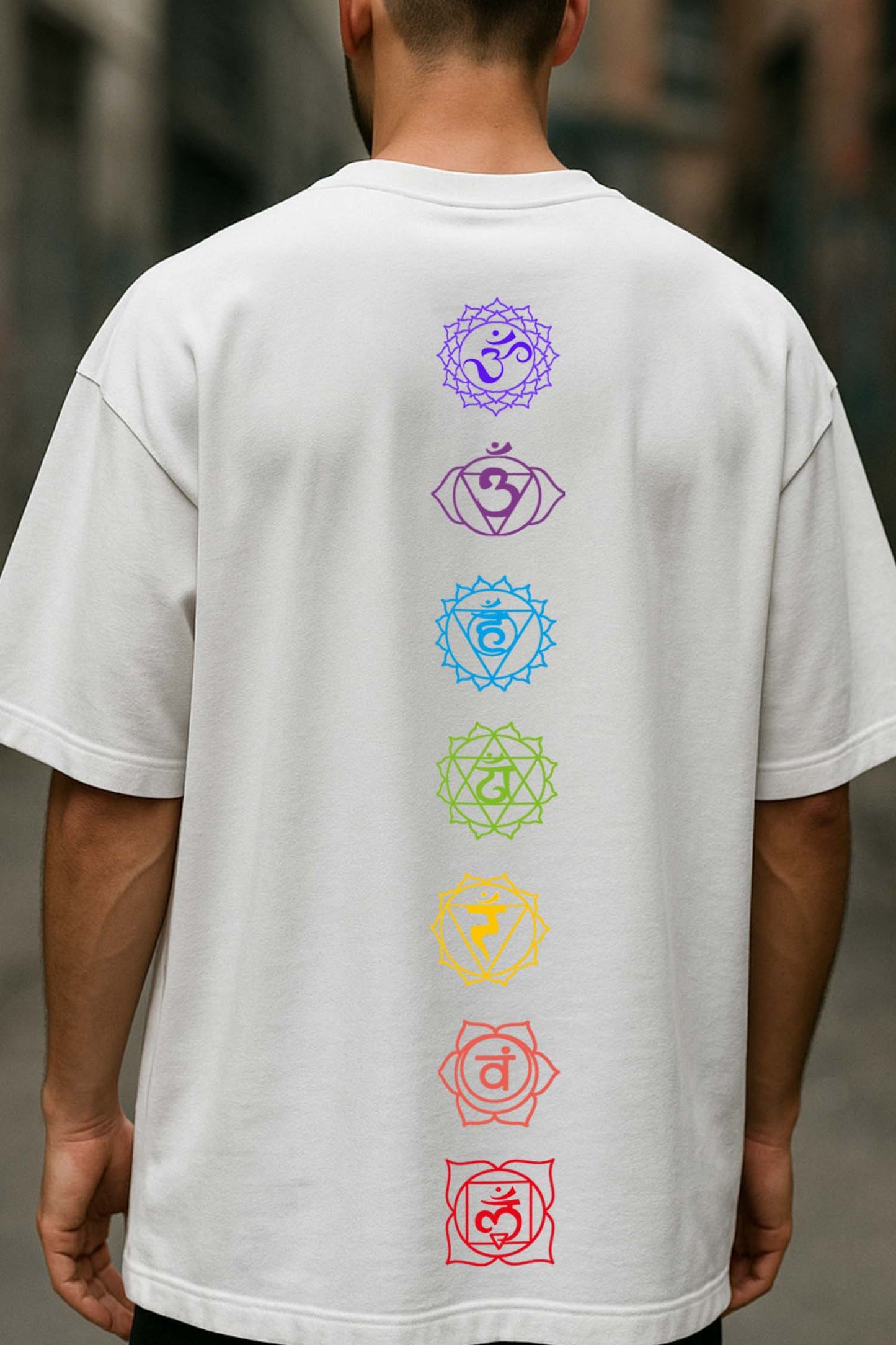 7 Chakras Oversized T-shirt : Unisex