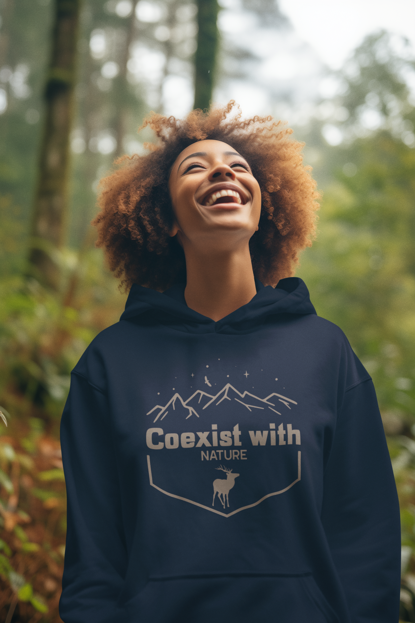 Co-Exist with Nature Oversized Hoodie : Unisex