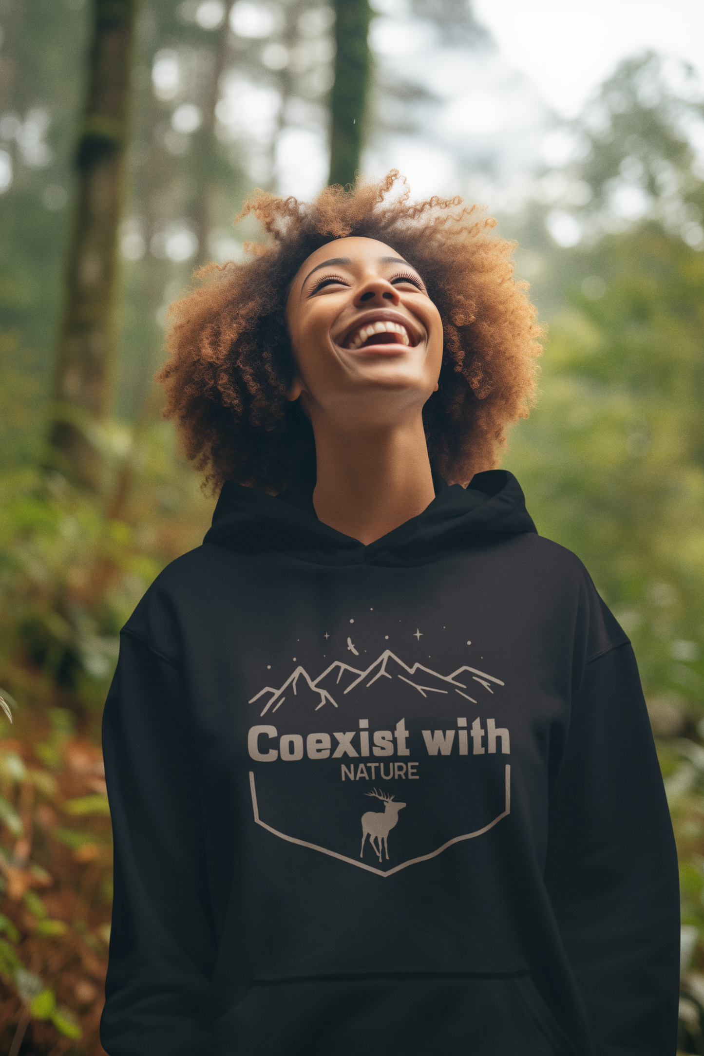 Co-Exist with Nature Oversized Hoodie : Unisex
