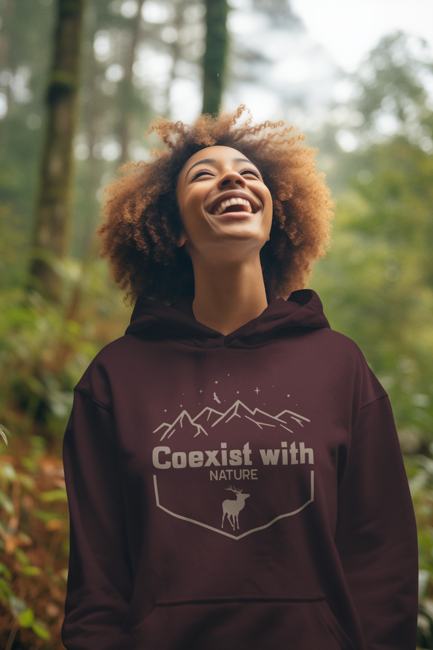 Co-Exist with Nature Oversized Hoodie : Unisex