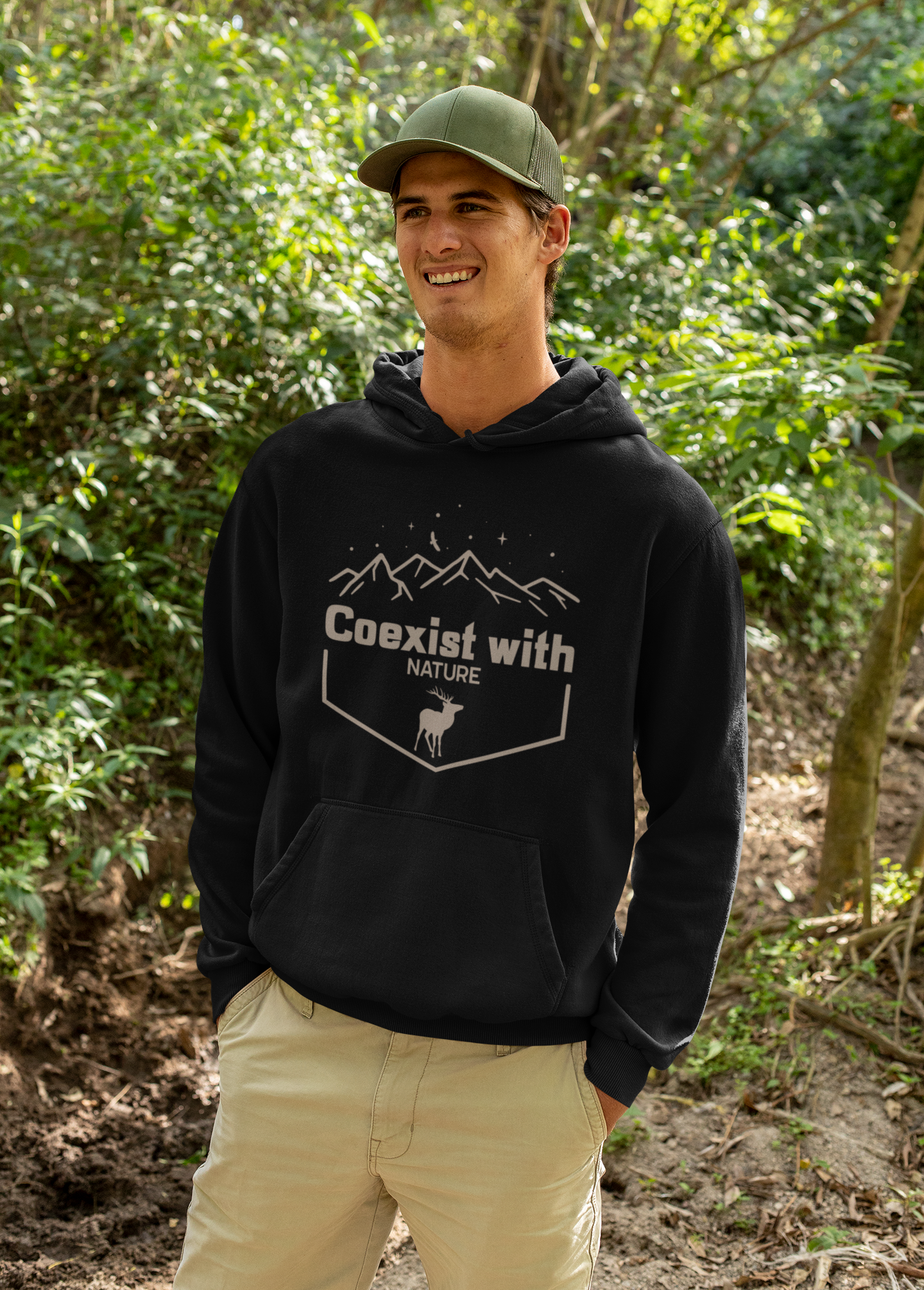 Co-Exist with Nature Hoodie : Unisex