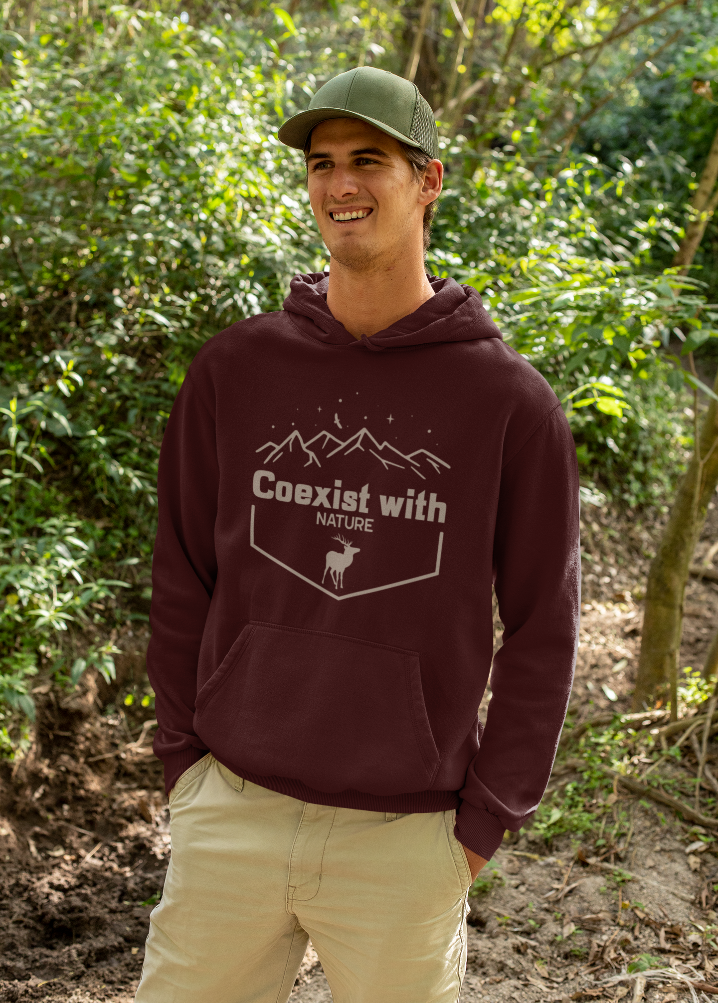 Co-Exist with Nature Hoodie : Unisex