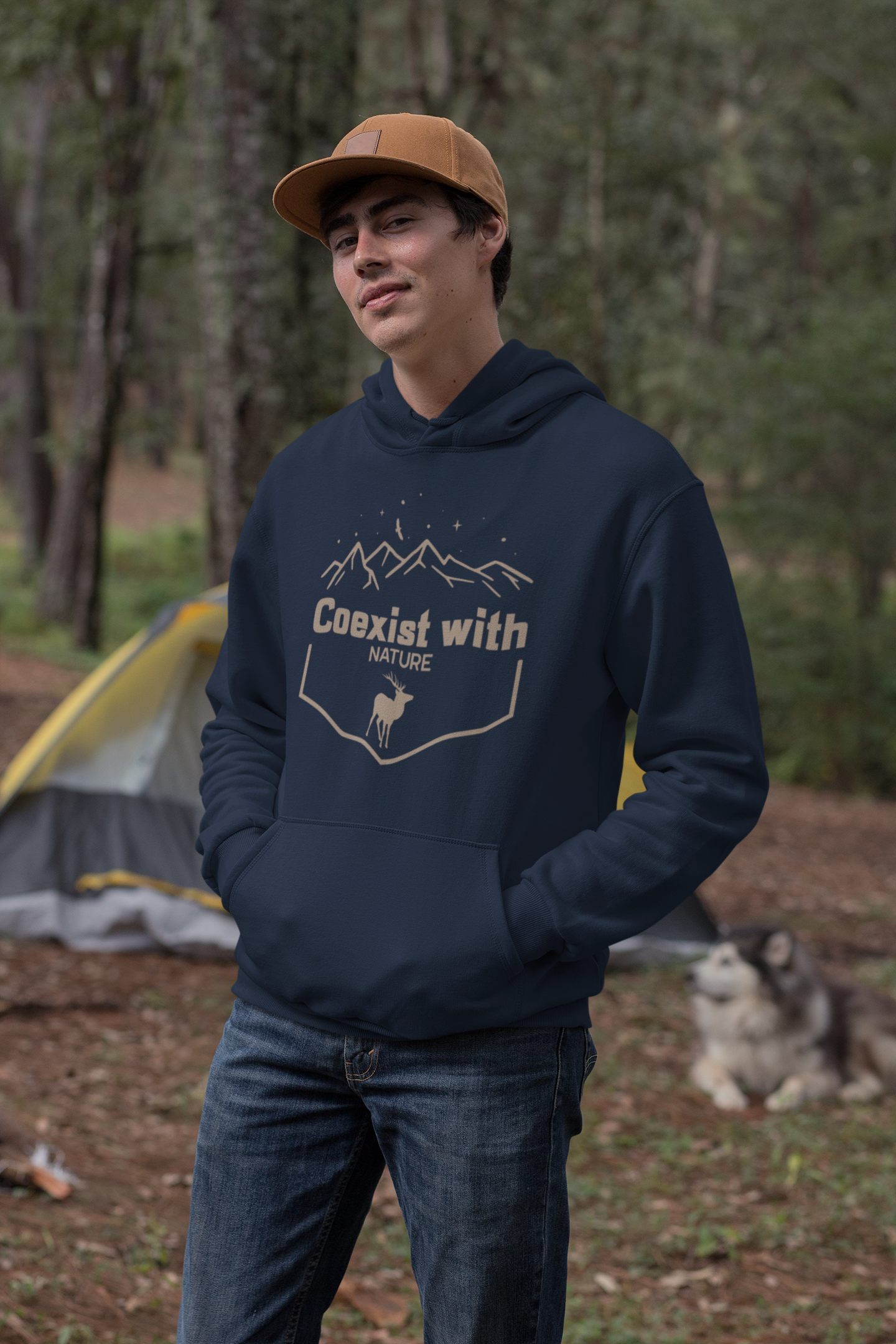Co-Exist with Nature Oversized Hoodie : Unisex