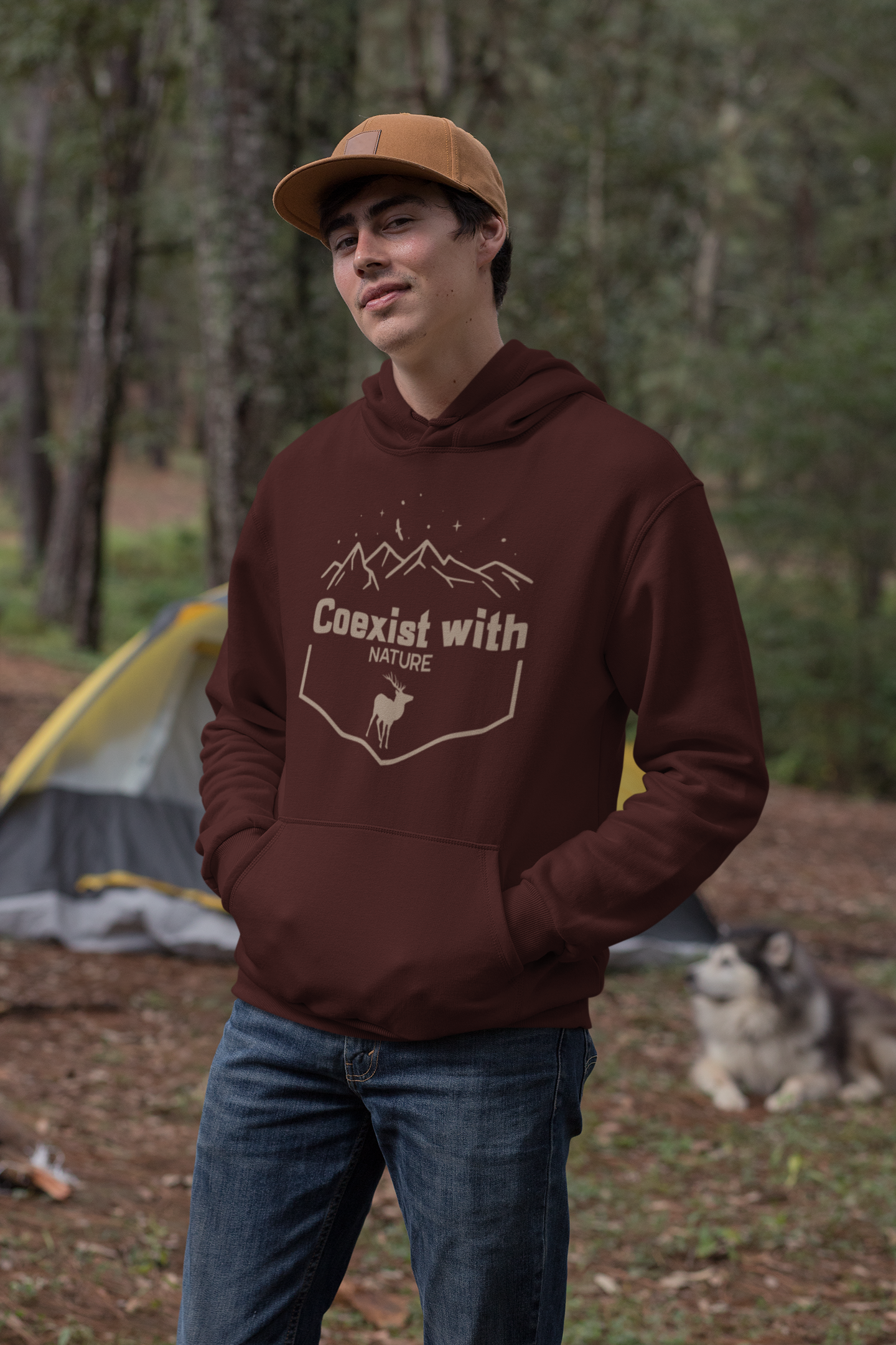 Co-Exist with Nature Oversized Hoodie : Unisex