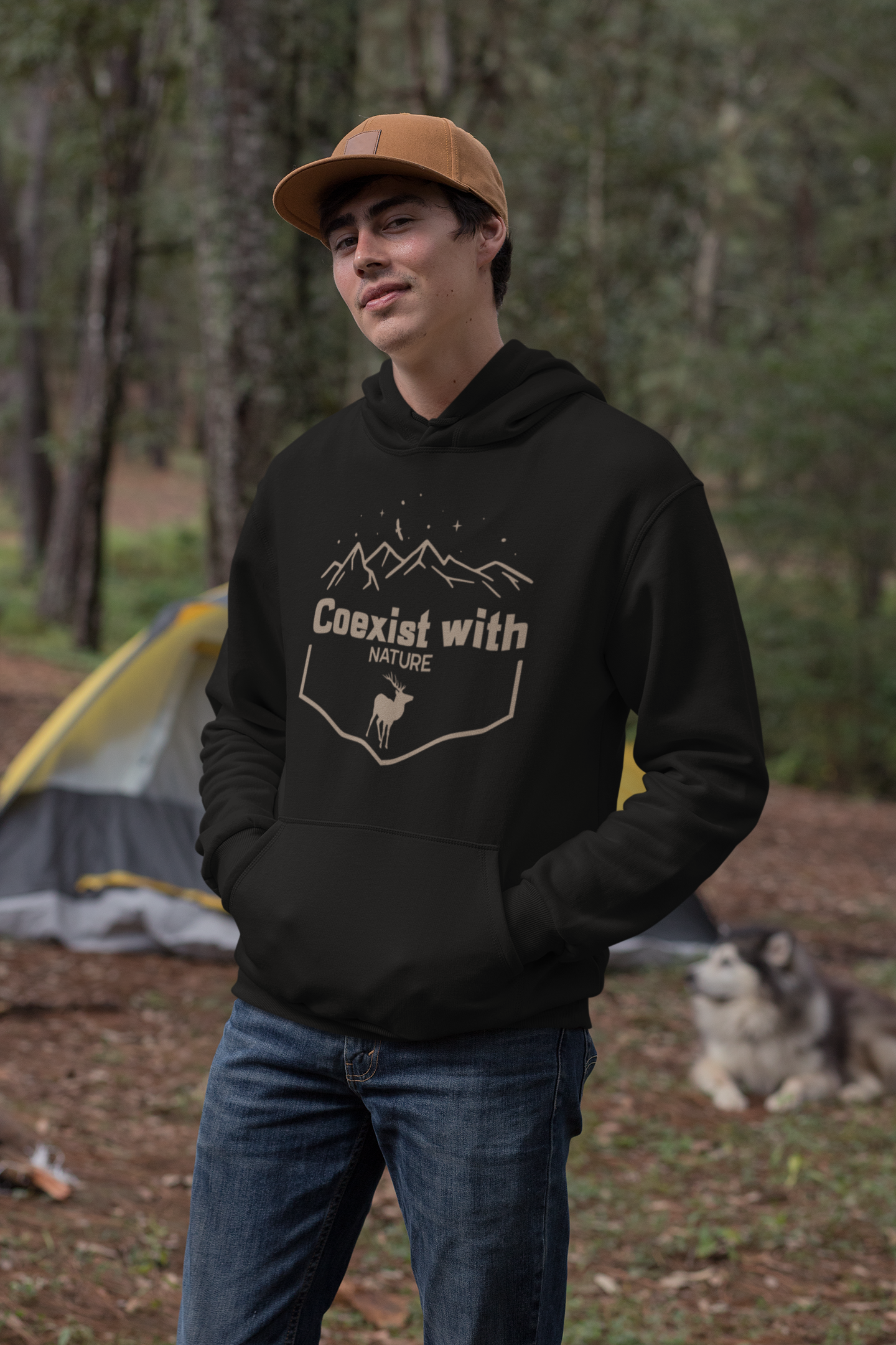 Co-Exist with Nature Oversized Hoodie : Unisex