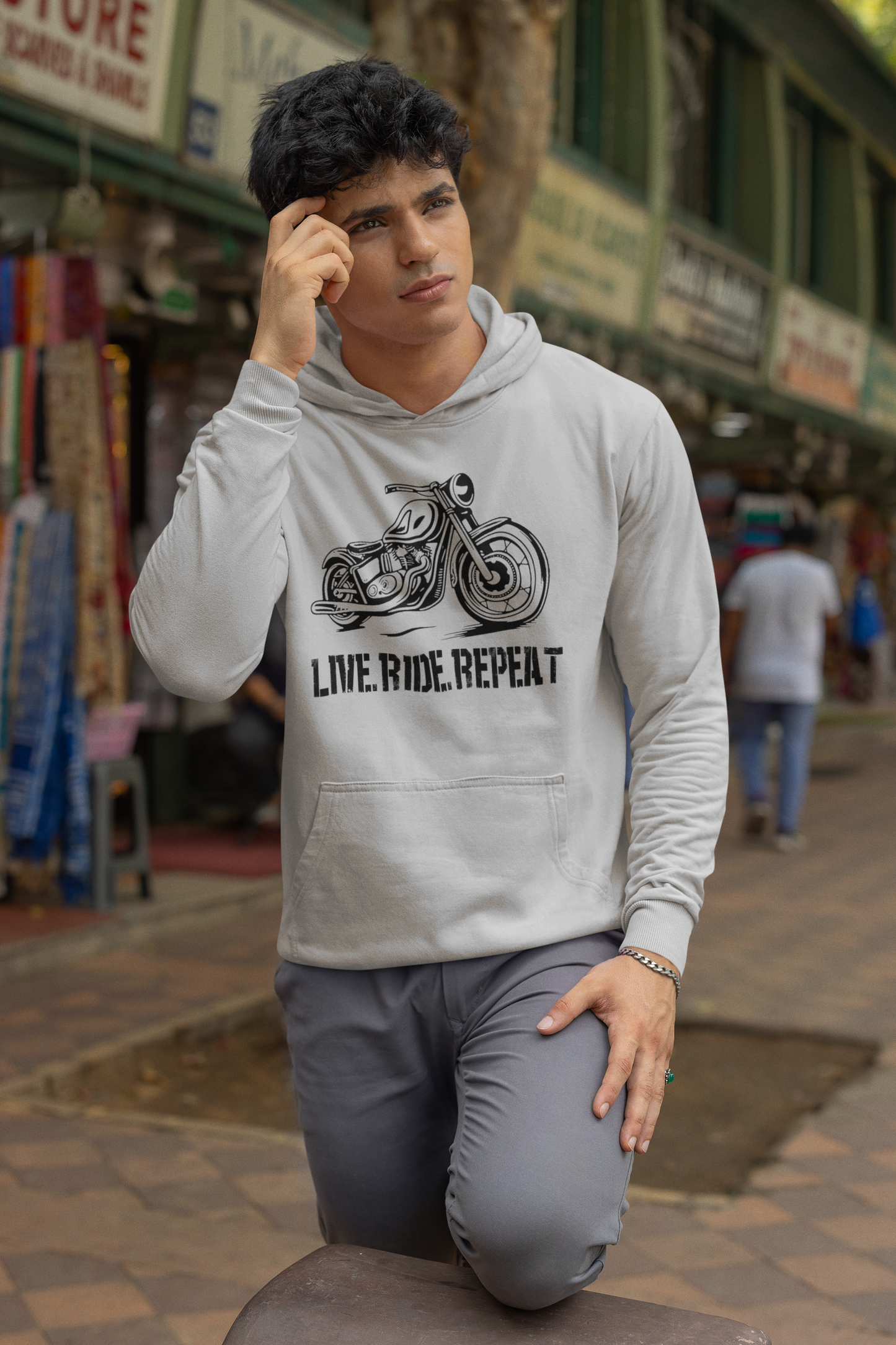 Live Ride Repeat Hoodie: Unisex