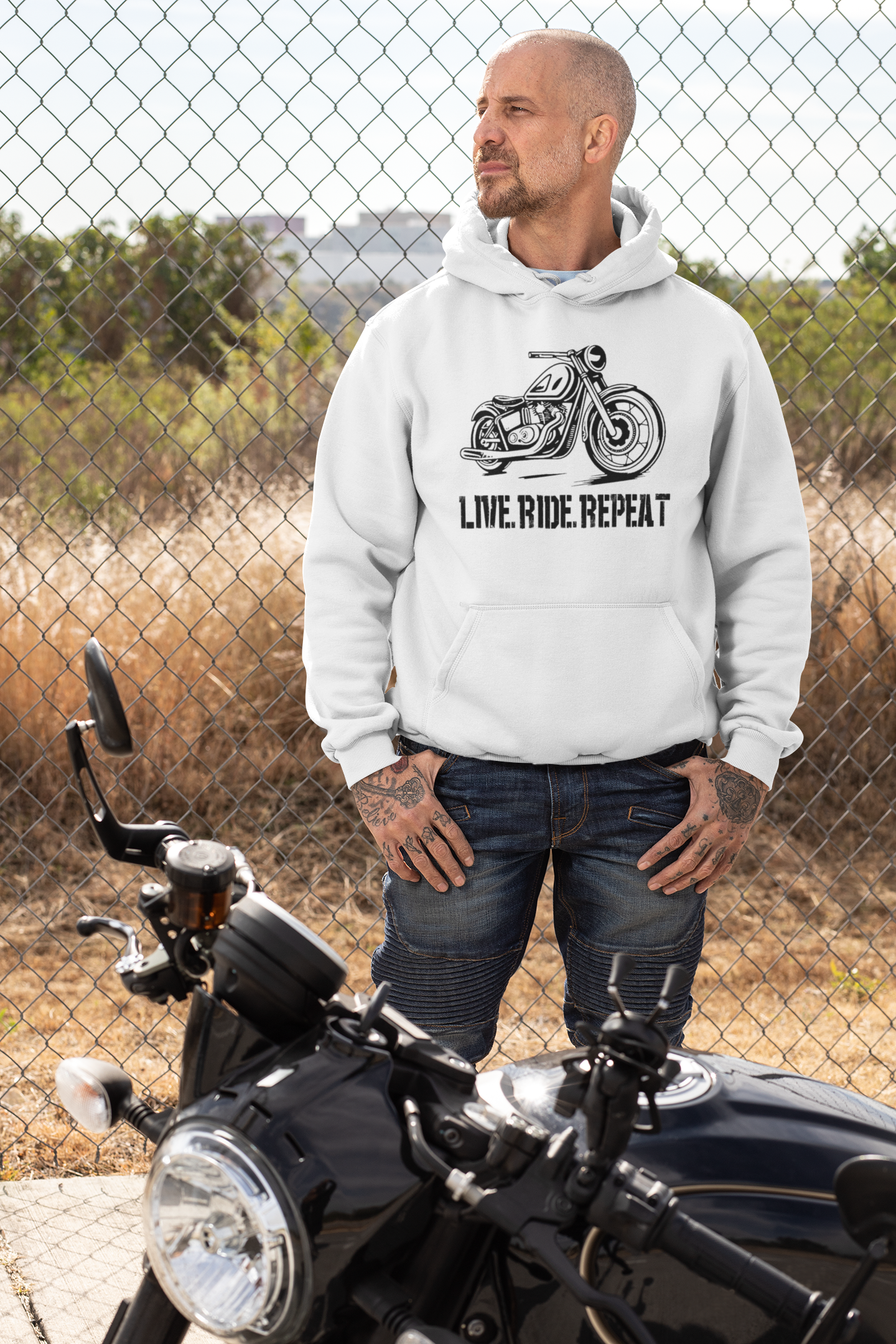 Live Ride Repeat Hoodie: Unisex