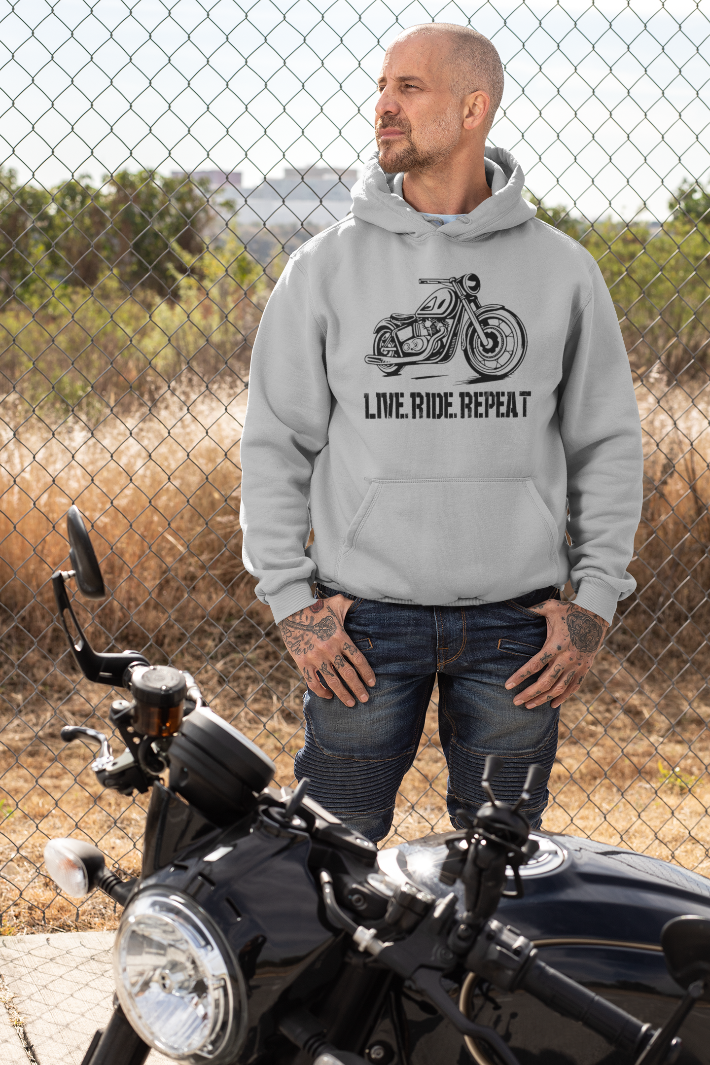 Live Ride Repeat Hoodie: Unisex