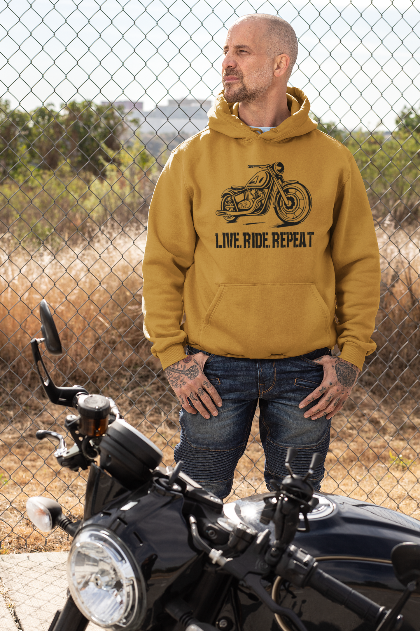 Live Ride Repeat Hoodie: Unisex