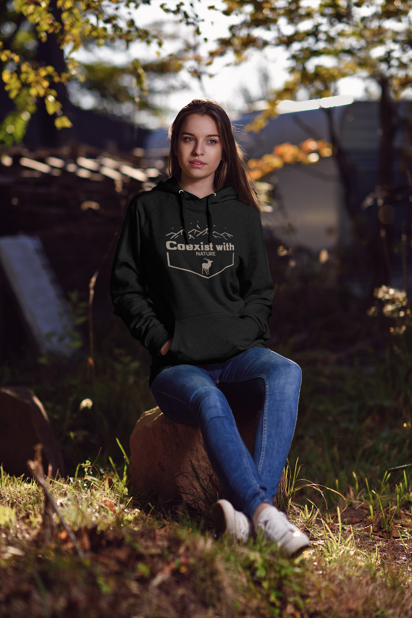 Co-Exist with Nature Hoodie : Unisex