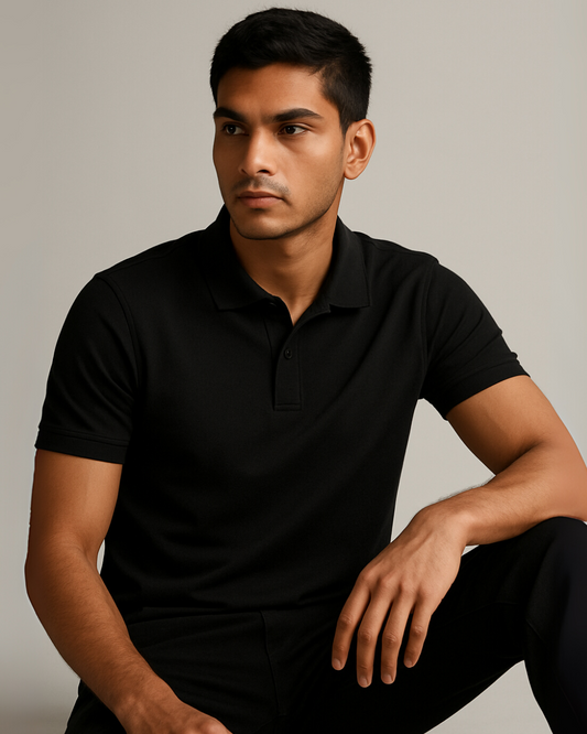 The Black Polo – Sleek. Strong. Classic.