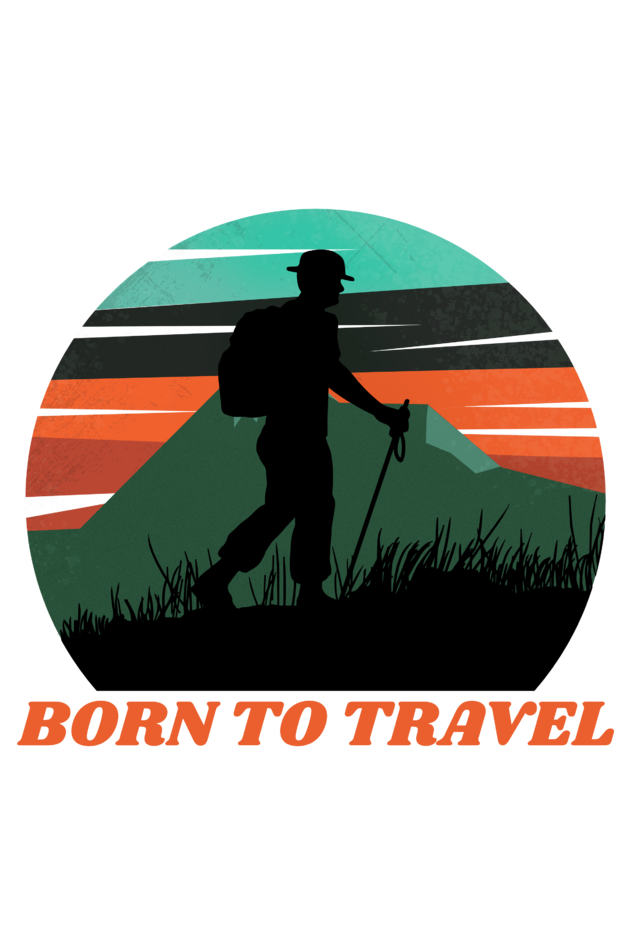 Born To Travel Tshirt - The Groovy Store