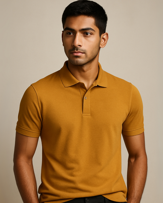 The Mustard Polo – Bright. Warm. Confident.
