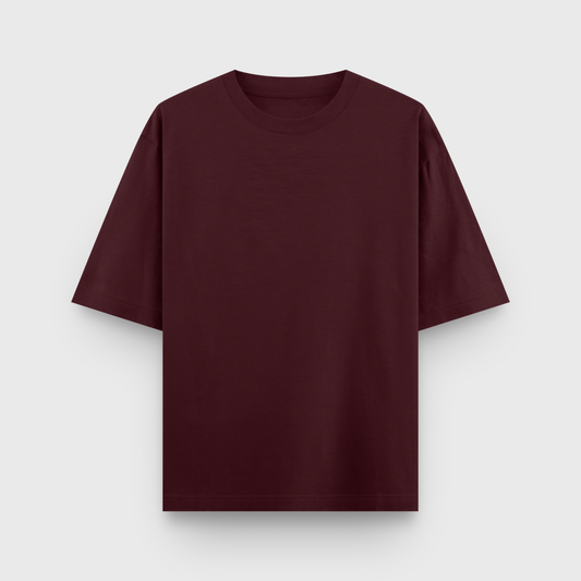 Heavy Oversized Premium Tee : Maroon
