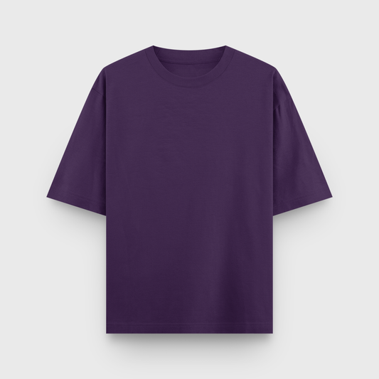 Heavy Oversized Premium Tee : Plum