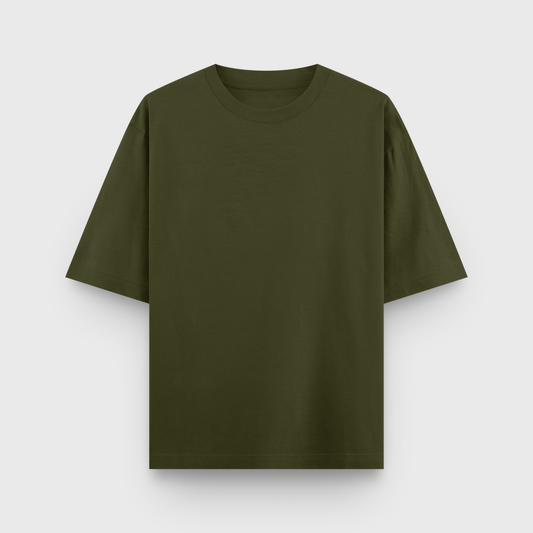 Heavy Oversized Premium Tee : Olive