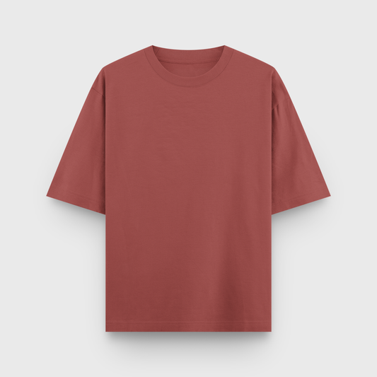 Heavy Oversized Premium Tee : Coral
