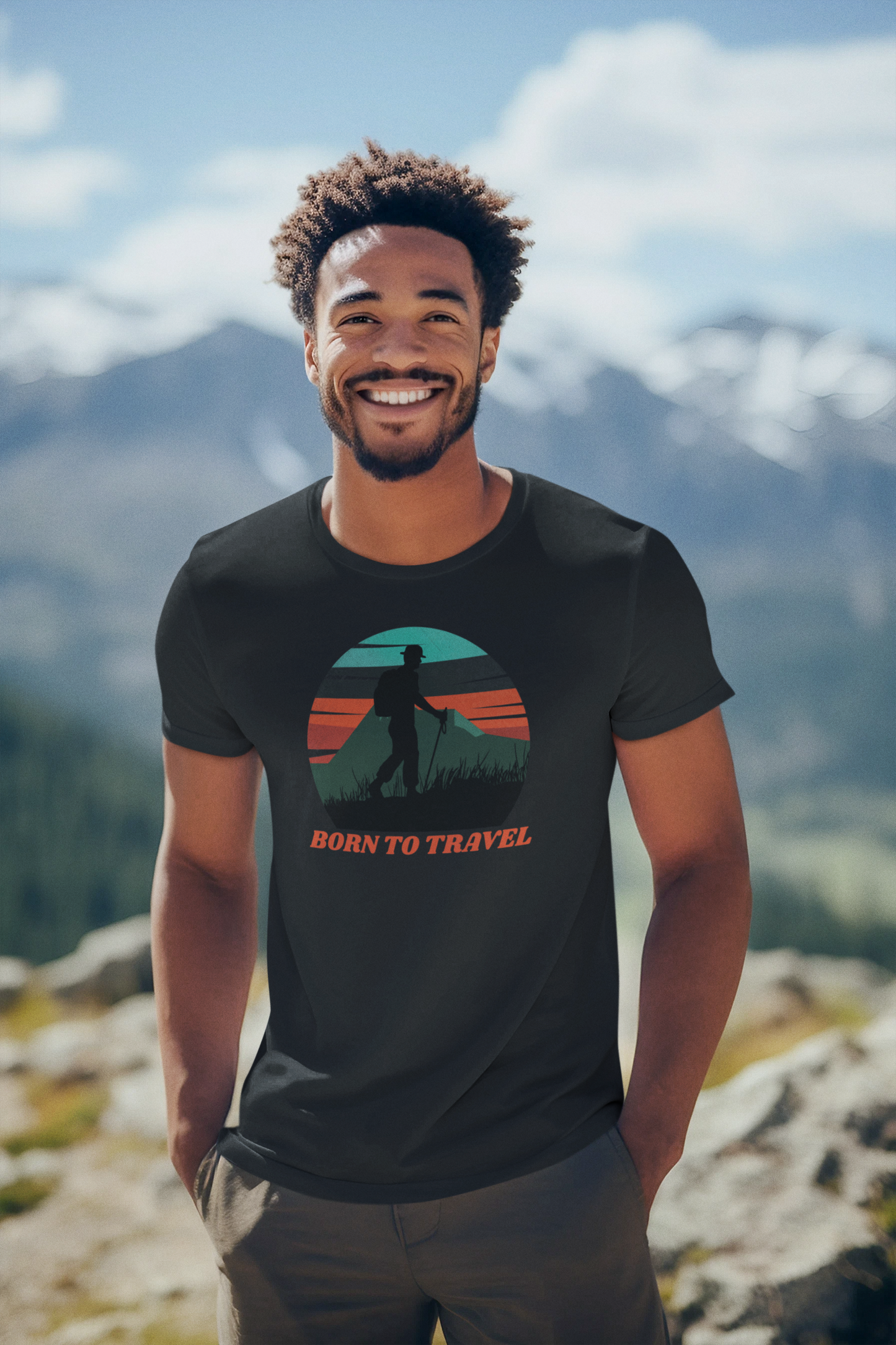 Born To Travel Tshirt - The Groovy Store