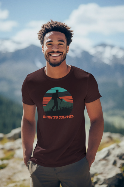 Born To Travel Tshirt - The Groovy Store