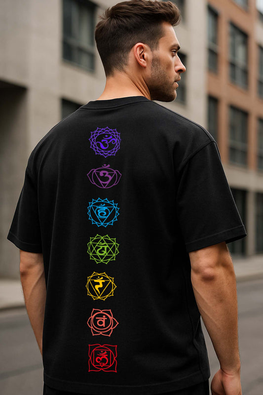 7 Chakras Oversized T-shirt : Unisex