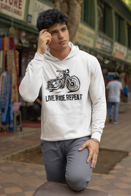Live Ride Repeat Hoodie: Unisex