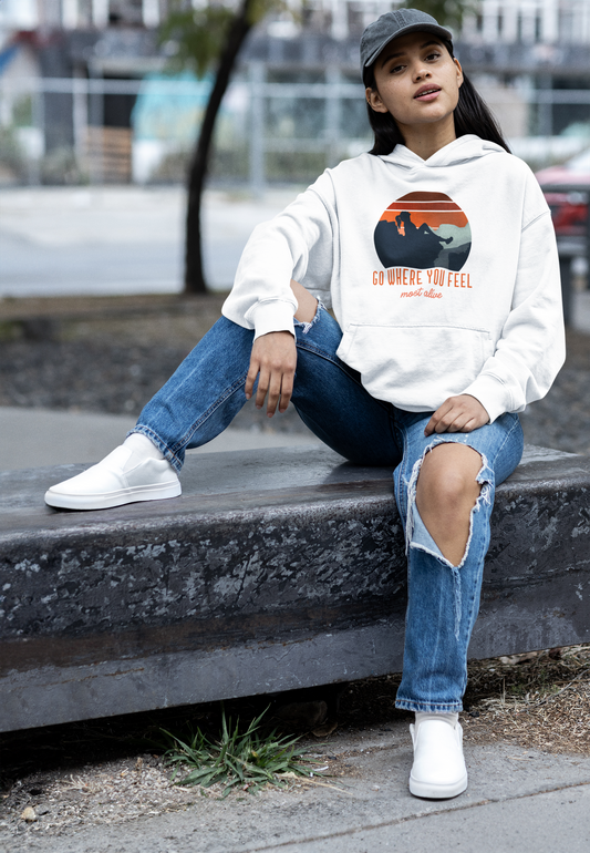 Go where you feel most alive Oversized Hoodie : Woman
