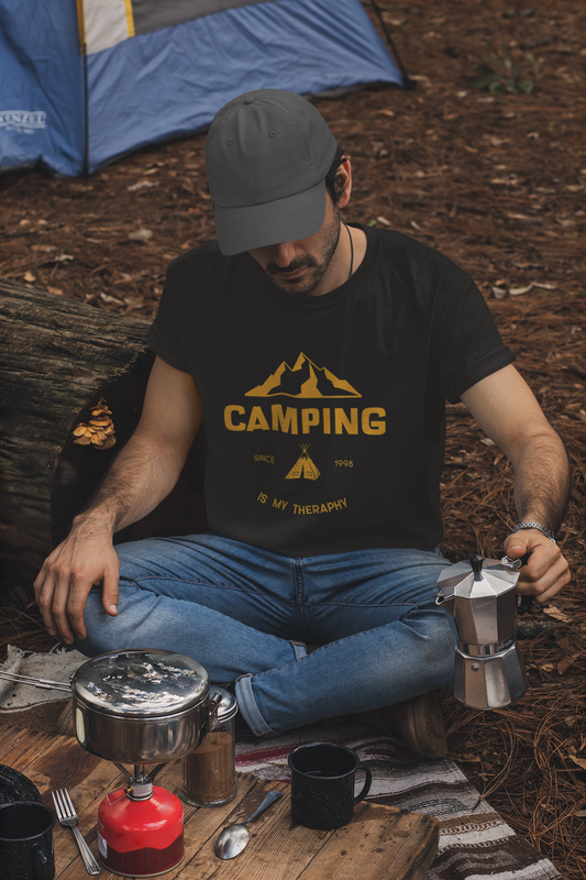 Camping is my Therapy T-shirt - The Groovy Store